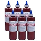 Handy Art Glitter Washable Glue, 8 oz., Red, 6/Pack (RPC146020-6)