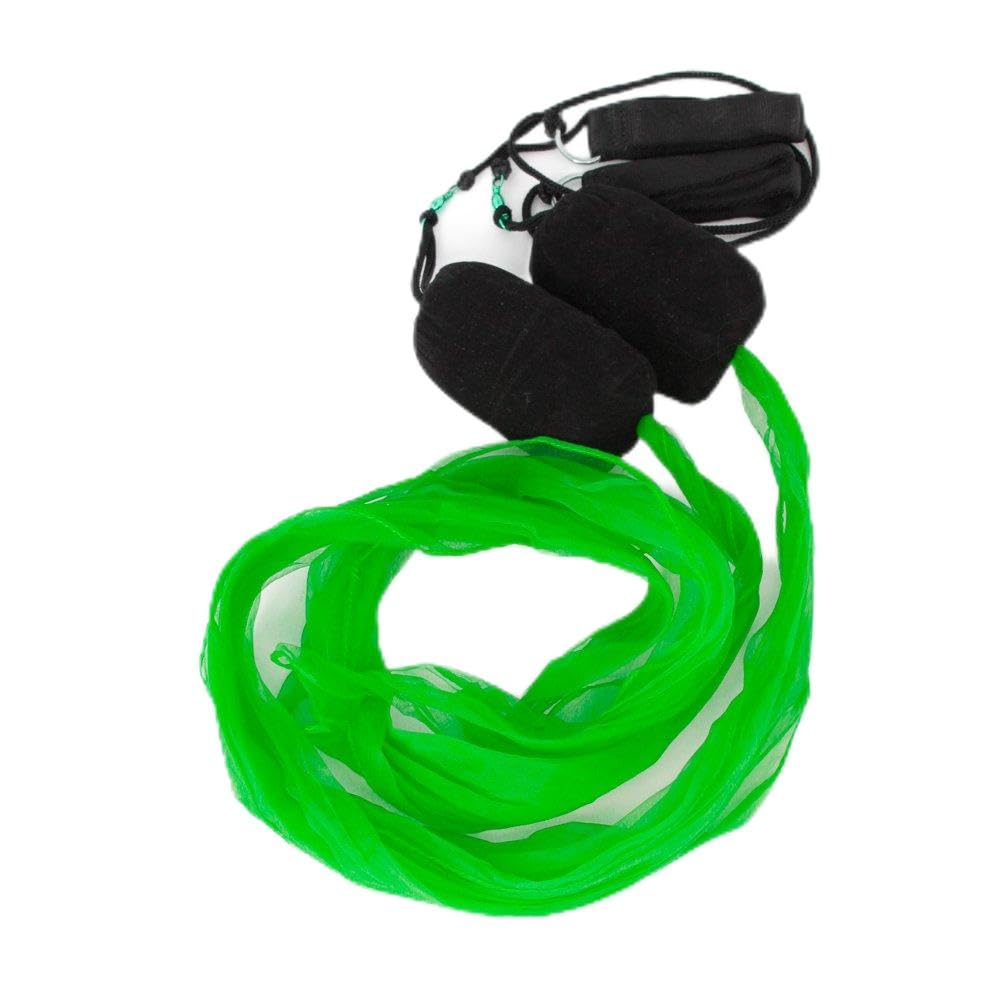 Juggle Dream Green Mini-Scarf Poi - Various Colours Available (Green)