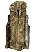 Moonwalk Men`s Faux Fur Hooded Sleeveless Vest XXX-Large Dark