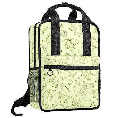 Sac à dos garçons dinosaure multicolore 35.5 cm avec bretelles réglables