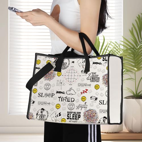 Bolso tote JNIAP Sleep Tech - Regalos para tecnólogos del sueño, regalos para el equipo de medicina del sueño, bolso para técnicos RPSGT miniatura 2