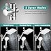 Shower Head, 8 Inch High Pressure Rainfall Shower Head/Handheld Shower Combo with 11 Inch Extension Arm, 9 Settings Adjustable Anti-leak Shower Head with Holder/Hose, Height/Angle Adjustable