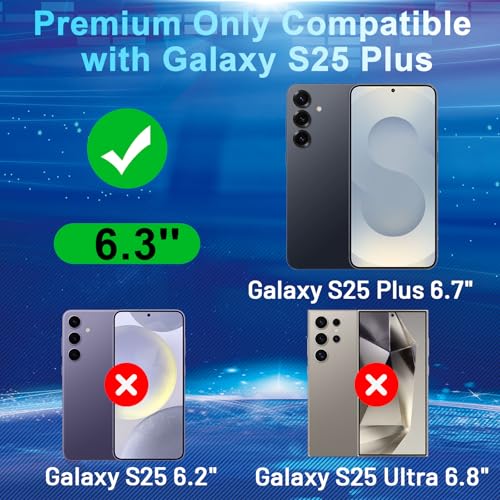 Image of [2+2 Pack] Privacy Screen Protector Compatible with Galaxy S25 Plus 5G, 2 Tempered Film with 2 Camera Lens Glass, High Clarity, Anti-Spy Protection, Scratch-Resistant, Easy Installation