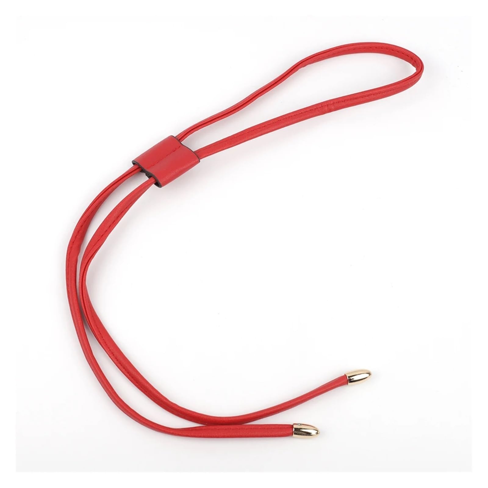 Lyhydma Women's Red-Gold Drawstring Cord Bucket Bag Drawstring Detachable Pu Leather Strap Diy Replacement Rope Backpack Beam Pocket Purse Accessories(Red-Gold)