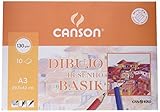Envase 10 unidades Canson 403159 - Papel para dibujo, 10 hojas