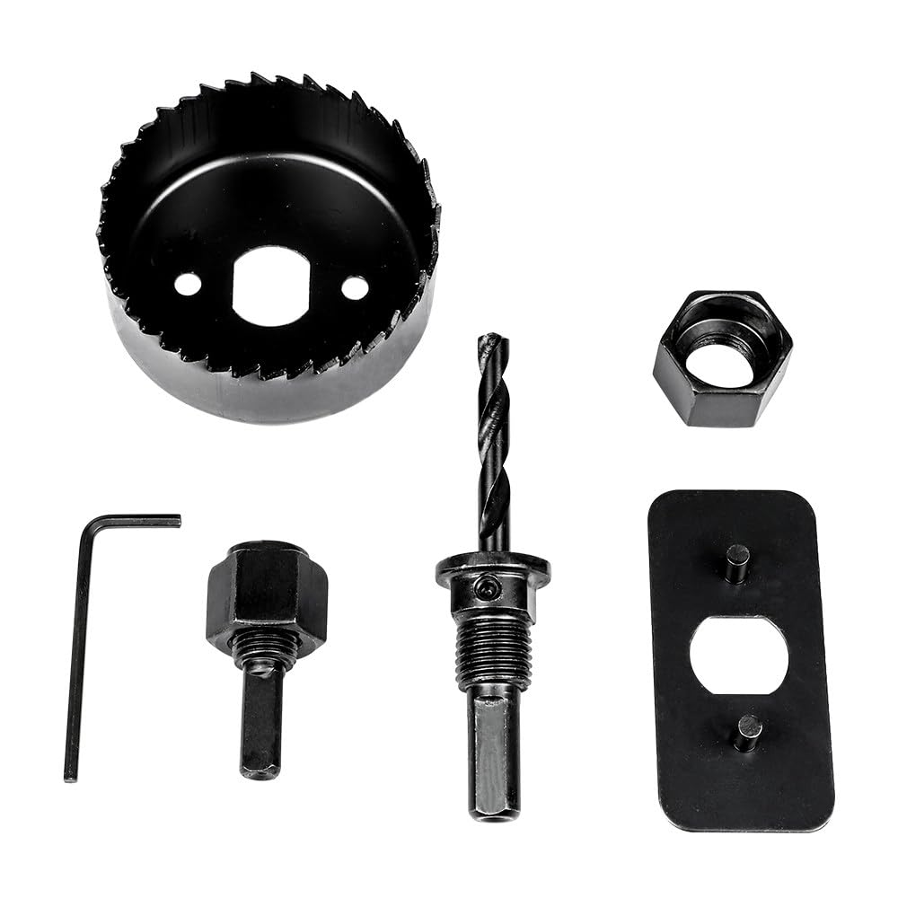 11/16 pezzi set di seghe a tazza per la lavorazione del legno set di punte da trapano in acciaio al carbonio 19-127mm set di frese per soffitto in cartongesso kit seghe a tazza per legno, 11 PZ, 1