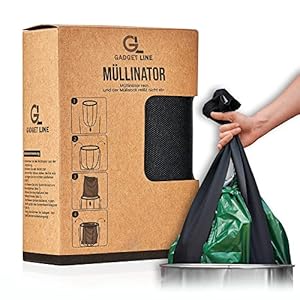 Gadget Line Müllinator -Reißfester Müllsackständer / Müllsackhalter für jeden Müllsack, Müllbeutel oder Gelber Sack. Passt auf jeden Mülleimer oder jede Mülltonne