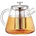 Produktbild SILBERTHAL Teekanne mit Siebeinsatz - Glas - 1,5 Liter - Volles Teearoma durch langen Sieb