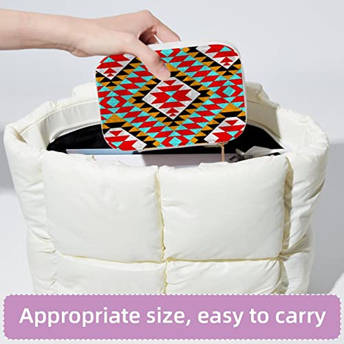 Boîte de rangement de bijoux velours petit coffret zippé - 5