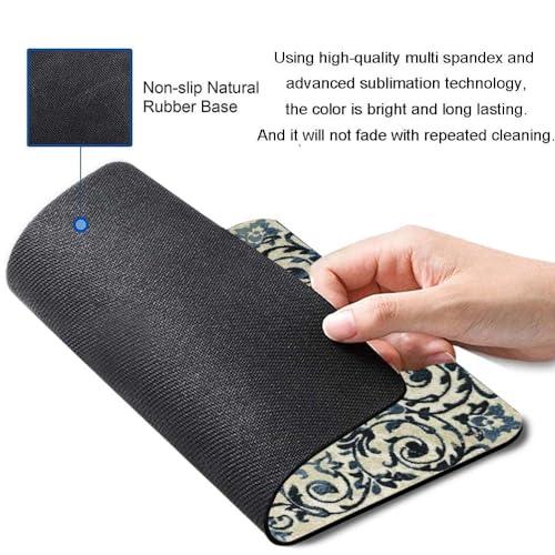 Image of Carpet Pattern Mousepad - Small Non-Slip Rubber Carpet Design Printed Computer Mouse Pad 19x22cm (FMP0235)