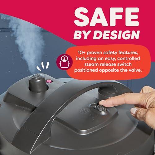Instant Pot Dual Action 8-in-1 Multi-Cooker, Serve Together Timer, Black - image 7