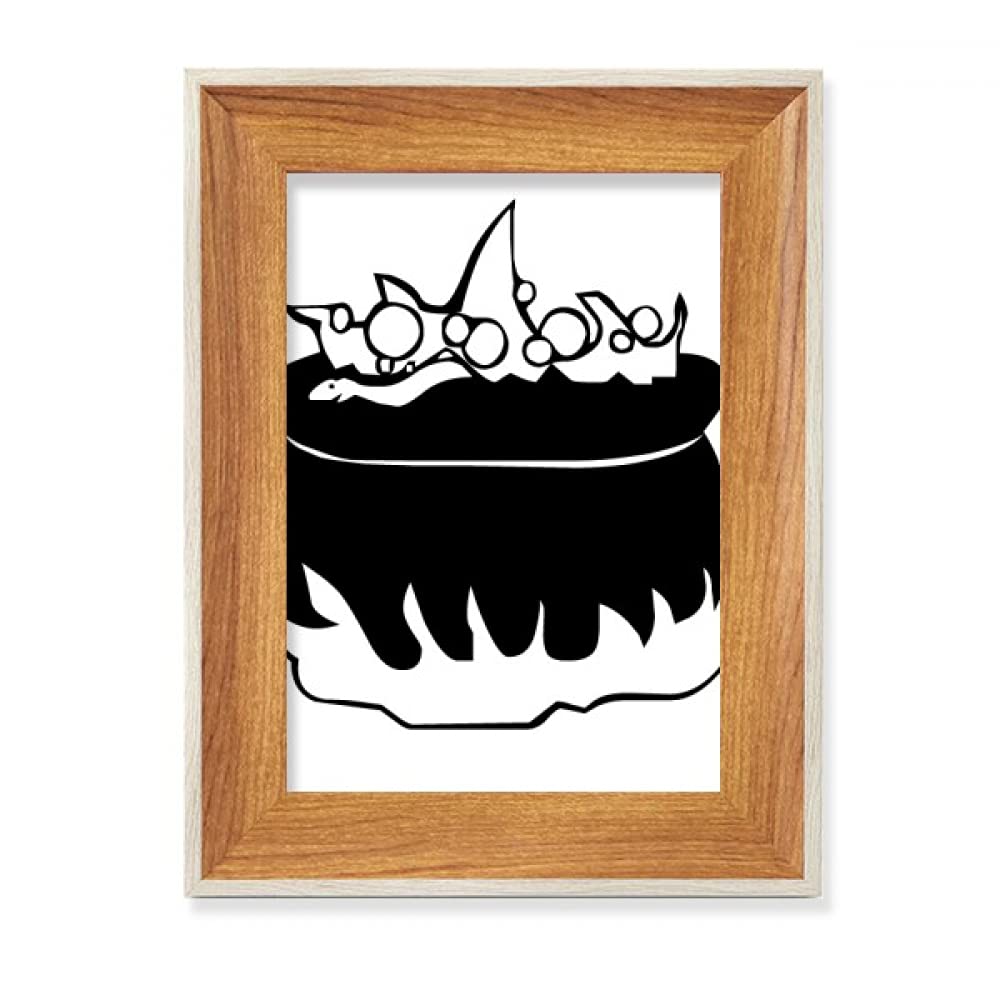 Cadre photo Halloween en bois de bureau pour peinture et affichage d'art