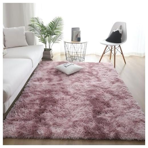 Viaplser Alfombra Salon 110x200 Alfombra de Habitacion Pelo Largo Ultrasuave Pasillo Alfombra Antideslizante Alfombra Decoración Hogareña Oficina Rosa Oscuro