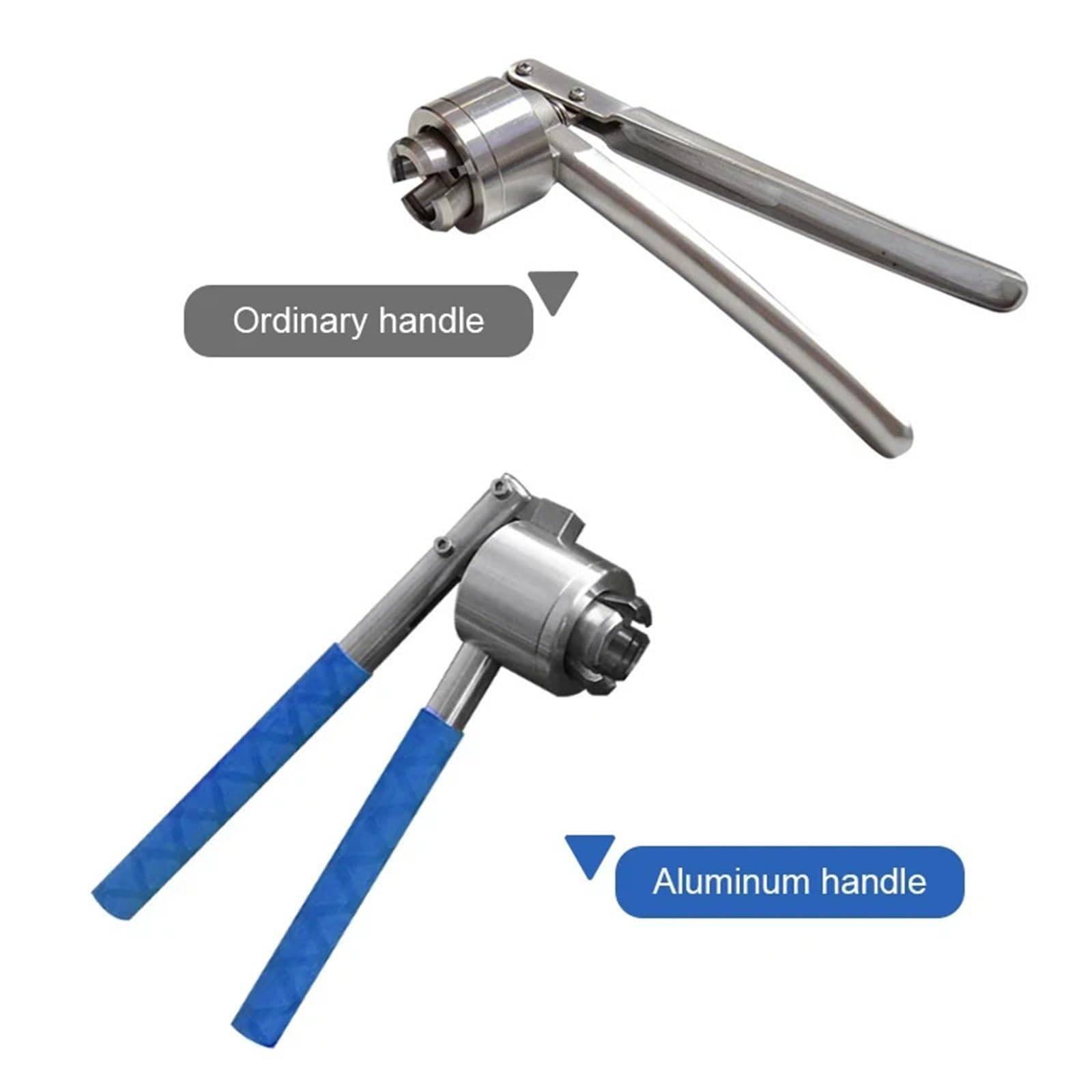 Crimpadora Manual Prensadora manual de viales 13/15/18/20 mm, máquina selladora for prensar, herramientas taponado, taponadora, pinzas for botellas(Aluminum handle,13.0mm)