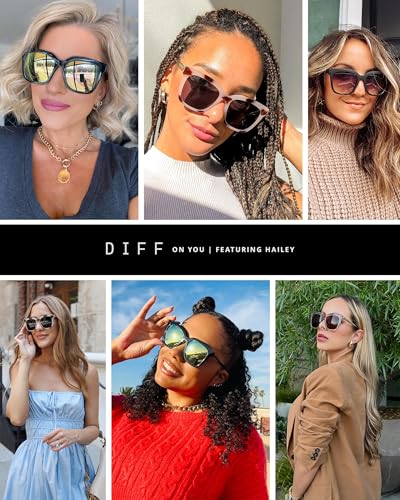 DIFF oversized lightweight square sunglasses for women, Hailey3