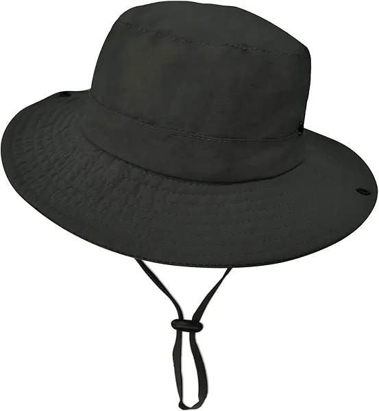Outdoor Kids Sun Hat UPF 50+ Quick Dry Foldable Bucket Hat Lightweight Adjustable Fishing Safari Hat for Girls and Boys