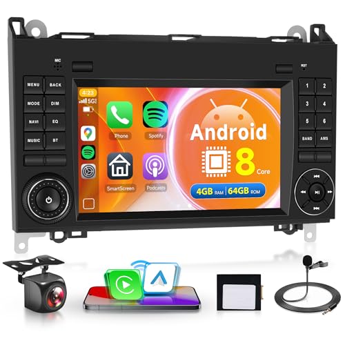 🚘【Bluetooth & FM/RDS Radio 】Autoradio Android per Mercedes W639 con Bluetooth. Autoradio con altoparlante incorporato, può effettuare chiamate in vivavoce e collegarsi via Bluetooth al telefono cellulare per ascoltare la musica. Supporto radio FM/RDS, che può cercare manualmente o automaticamente il canale desiderato. 30 stazioni radio preimpostate, è possibile salvare tutte le stazioni preferite e ascoltare notizie, traffico in tempo reale, musica in qualsiasi momento.
