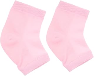 Beaupretty 5 Pares Elásticos De Resiliência Meias De Salto De Gel Meias Anti-Rachaduras Meias Hidratantes Meias Respiráveis Meias De Tornozelo Sem Dedos Meias De Calcanhar Anti-Rachaduras