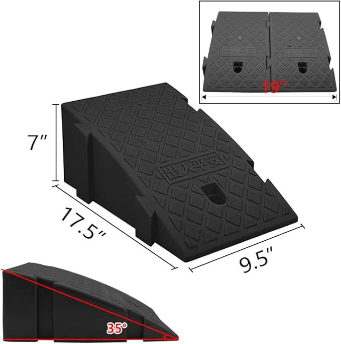 Rampas de bordillo YYDS 7 pulgadas 2 unidades miniatura 2