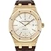 Audemars Piguet Royal Oak Automatic Silver Dial Brown Leather Strap Mens Watch 15400OROOD088CR01