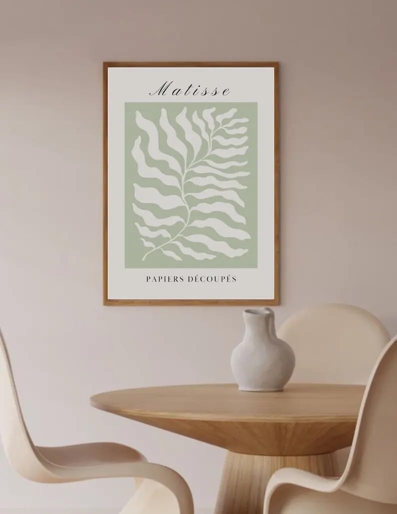 LTjiajuypd Modern Matisse Danish Pastel Canvas Wall Art Poster For Living Room & Bedroom Decortions(70x110cm/Frameless)