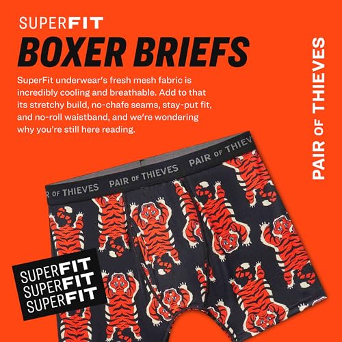 Pair of Thieves Super Fit Men's Boxer Briefs – Soft, Breathable, Quick-Dry Underwear with 4-Way Stretch (2 & 3 Pack)2