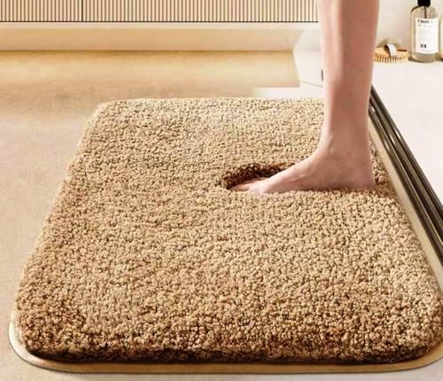HOWNICE Doormat for Bedroom,Bathroom,Kitchen,Living Room,Home Entrance,RoomMats,Foot Mats,Floor mat Main Door,Rug,Non Slip Mats,Door Mate,Fluffy,Door Mat,Door Matt (Bed Room Mat Gold/)