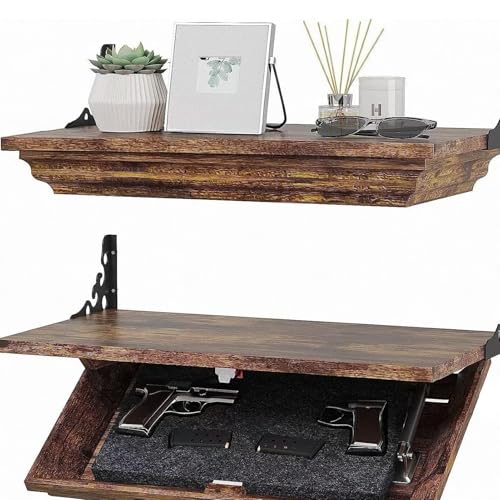 Estante de madera con trampilla secreta ideal para decorar y proteger 6