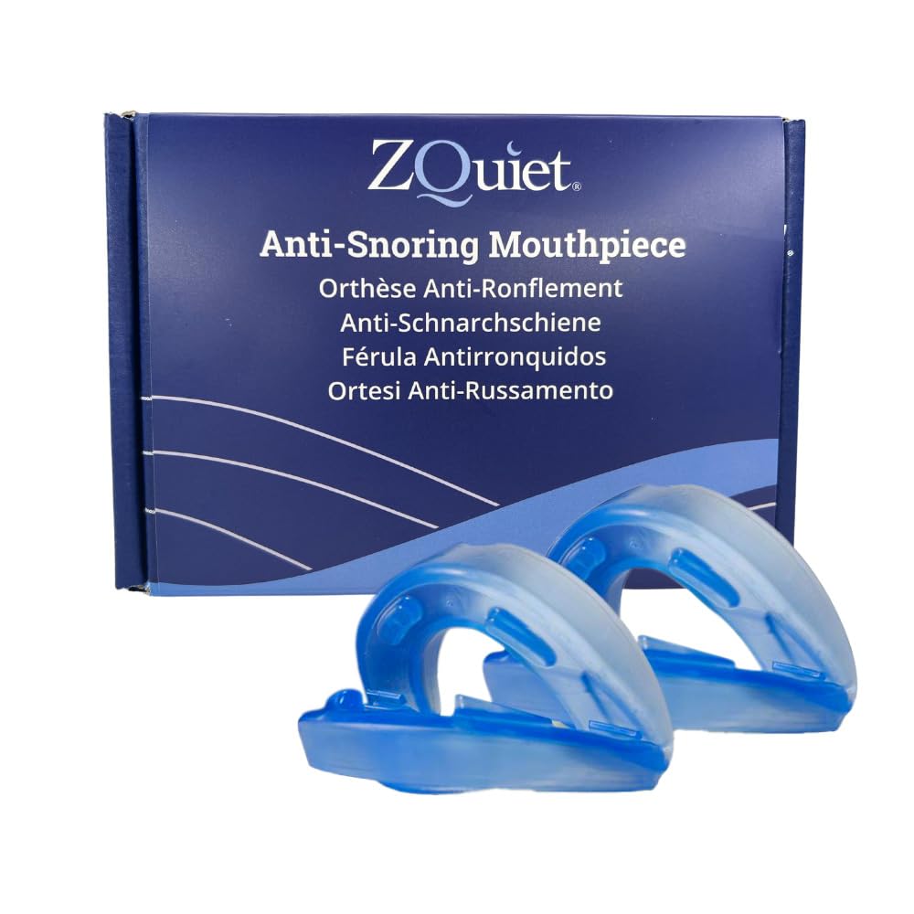 ZQuiet Set – 2 férulas antirronquidos para una comodidad perfecta! + incluye una guía gratuita de consejos antirronquidos (SomniShop Set S 200)