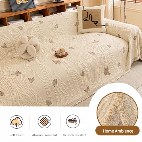 Housse de canapé 3 places lavable en peluche pour lit modulable - 6
