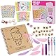 Hello Kitty Sanrio Scrapbook Zubehör Set Notizbuch Anime Sticker Stempel Gel Pens Glitzer für Schule Malen Basteln Journaling Scrapbooking