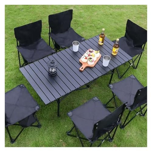 Table pliante de camping robuste et son ensemble de chaises