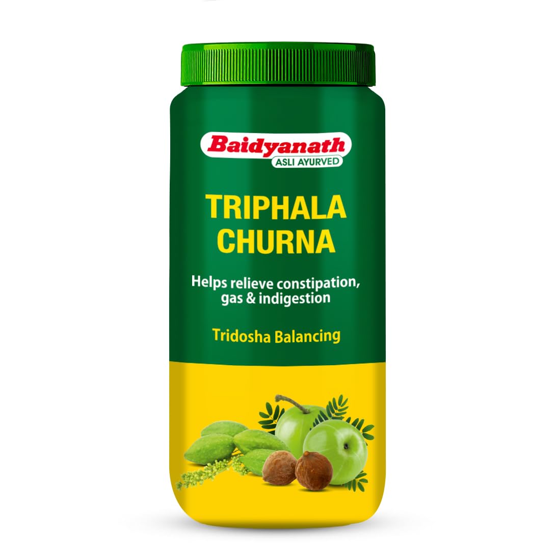 Baidyanath Triphala Churna| Ayurvedic Herbal Laxative for Constipation Relief, Digestion & Gas | Enriched with Amla, Baheda & Haritaki | Tridosha Balancing - 500g-picture-14