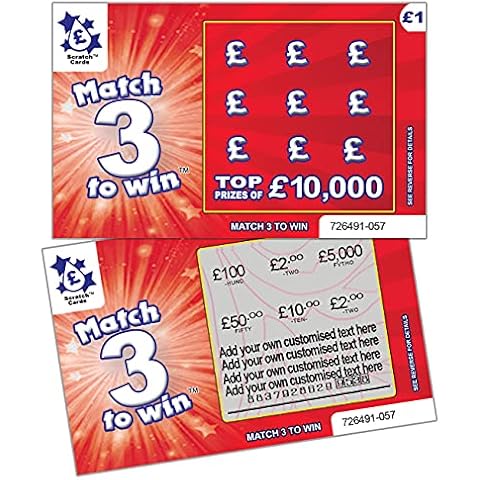Personalised Card Fake Scratchcard - Customised Text - Great as A Gift Card Present, Create Your Own Prize or Make an Announcement … Cover