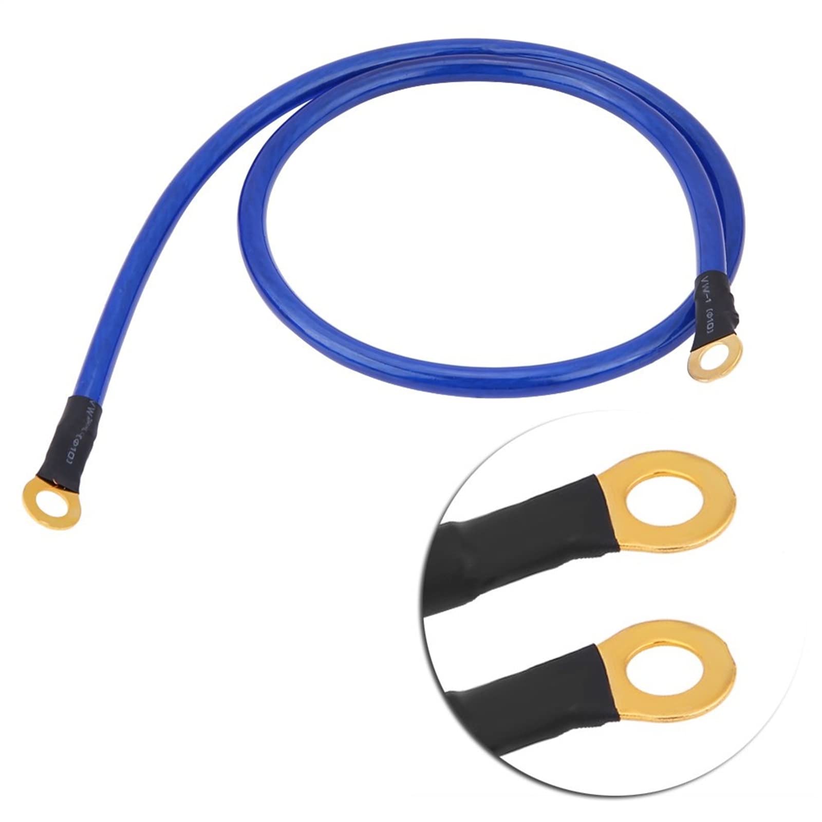WANGCL Kit di messa a terra auto, sistema di cavi di terra auto universale a 5 punti, kit di cavi di messa a terra - blu