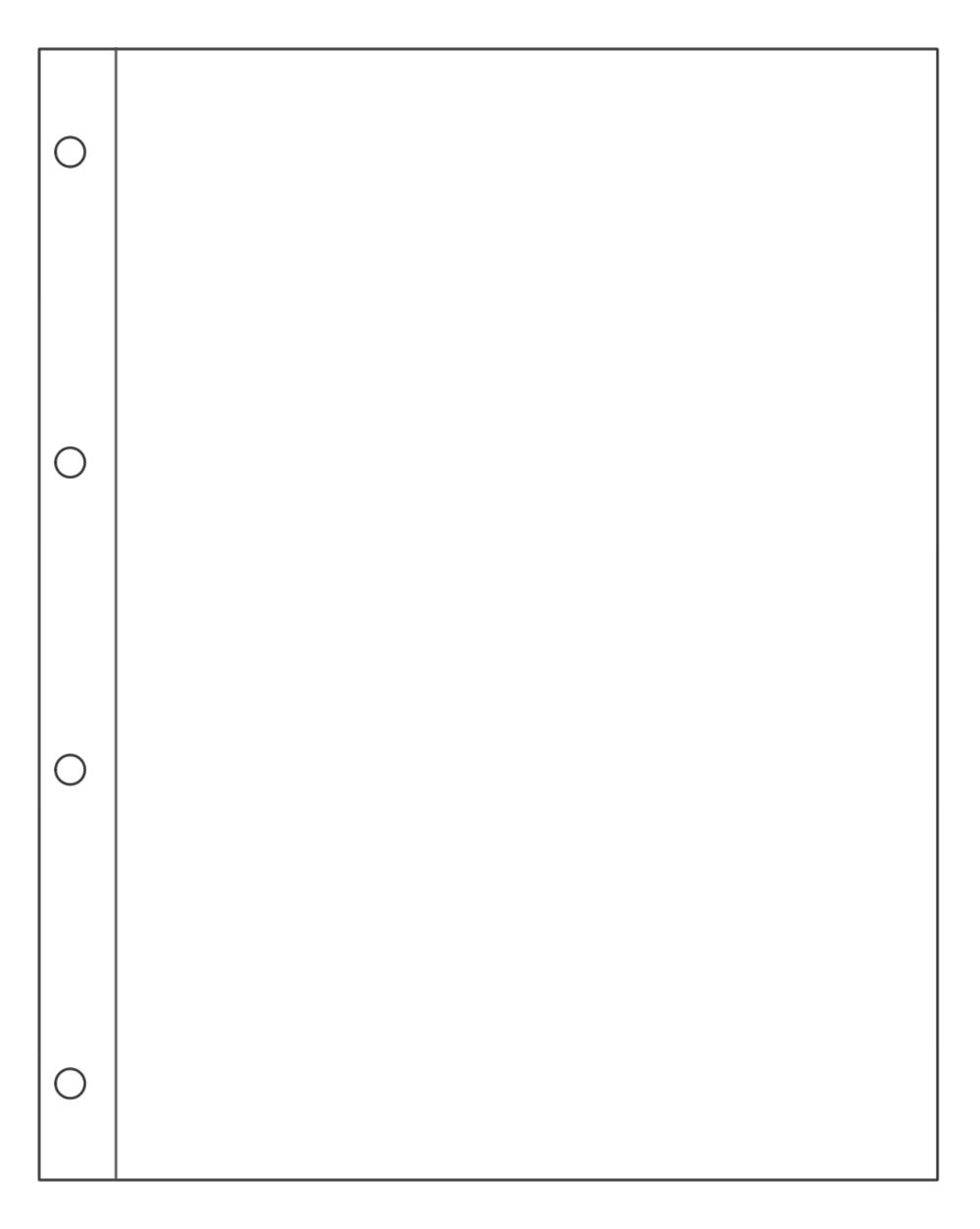 A4 Sleeves Acid Free Archive Safe for Ring Binders - Pack of 10