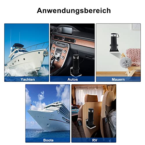 CT-CARID Porte-gobelet pliable en métal universel et ajustable pour bateau, voiture, camion - Image 7