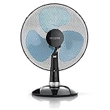 Brandson - Tischventilator 30 cm - mobiler Lüfter - Tisch Ventilator mit 3-Leistungsstufen - Leistungsaufnahme 40W - angenehmes Betriebsgeräusch - Neigungswinkel ca. 30 Grad