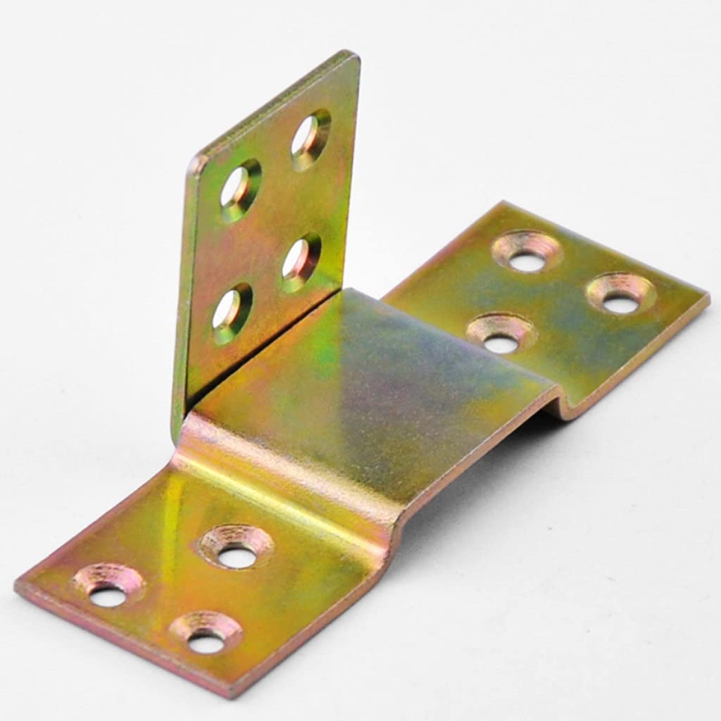 10 sztuk/zestaw metalowych zagęszczonych akcesoriów do łączenia łóżek niewidoczne meble zawiasy do łóżek, akcesoria narożne złącze meblowe wspornik łóżka