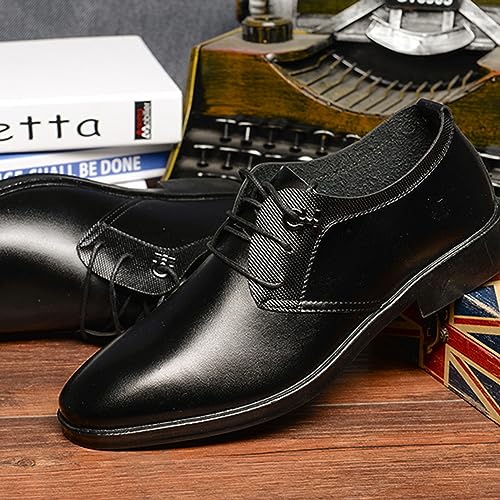 Men's Classic Modern Formal Business Oxford Shoes Lace Up Derbys Comfortable Dress Shoes2