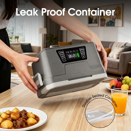 Herrfilk Cordless Electric Lunch Box for Adults with APP Control, 1.2L Portable Heated Lun - image 5