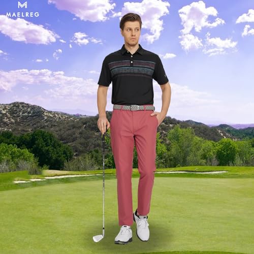 Image of M MAELREG Golf Pants Men Quick Dry - 30 inch /32 inch /34 inch Stretch Lightweight 5 Pockets Water-Resistant Casual Mens Dress Pants