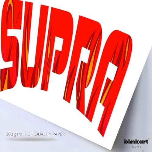Image of BLINKART Toyota SupraCar Posters Sticker Gift Items for Boys Room Wall Decor || Comes with Double-Sided Tape|| Decoration Bedroom Living Room Office Studio Decor | 12x18 In (A3) - CAR-271