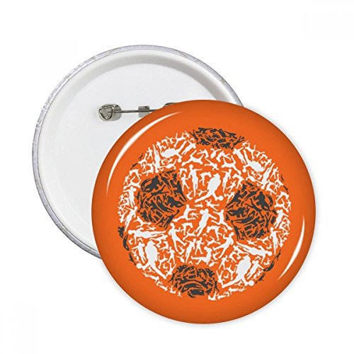 Badge bouton football pour customiser une veste usée