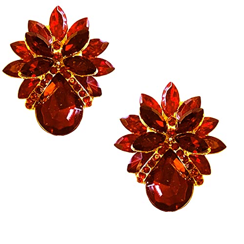 LARGE Gold Tone Art Deco Antique Vintage Retro Style Dark