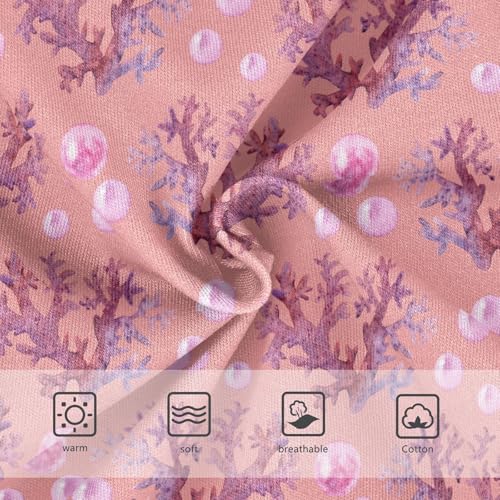 Girls' Underwear Pearls Coral Cotton Stretch Comfort Toddler Panties3