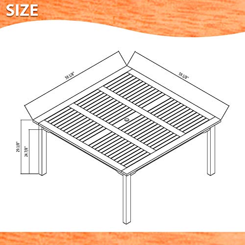 Amazonia Provence 9-Piece Dining Set #TOP6