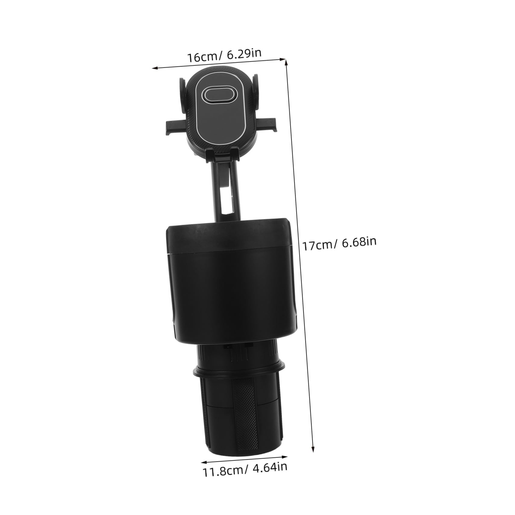 Homoyoyo Supporto per Cellulare Auto Supporto Tazza Design Salvaspazio Clip Stabile Adattabile Auto Suv Angolo Facile Durata Elevata