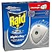 RAID DIFFUSEUR ÉLECTRIQUE NIGHT&DAY MOUCHES, MOUSTIQUES ET MOUSTIQUES TIGRES, 2 RECHARGES 240 HEURES