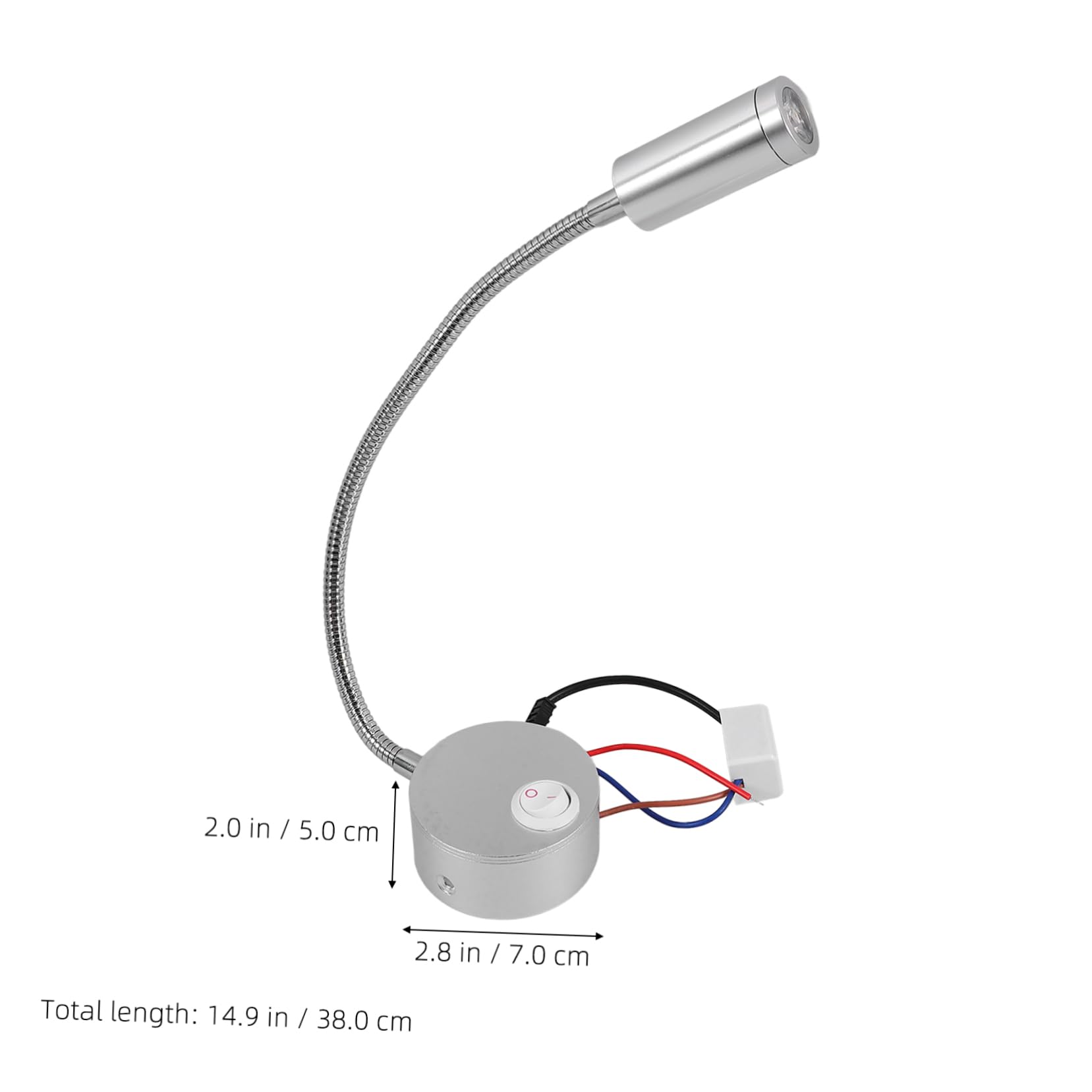 balacoo LED Wall Light Warm White Flexible Arm Bedside Lamp Reading Light for Home Use Energy Efficient Design Long Lifespan Hours